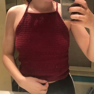 red tank top